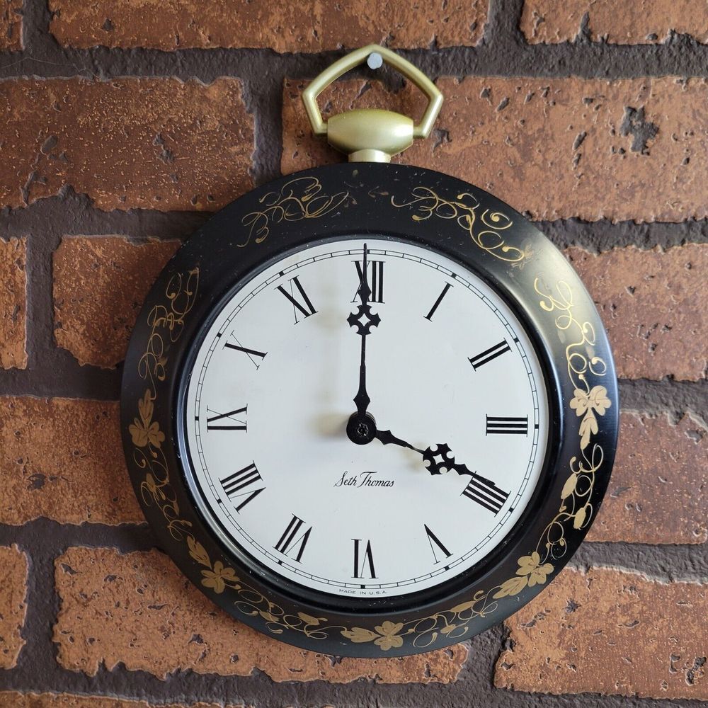 Seth Thomas Prestige II Tri T Model 120 V Missing Face Cover‎ Working